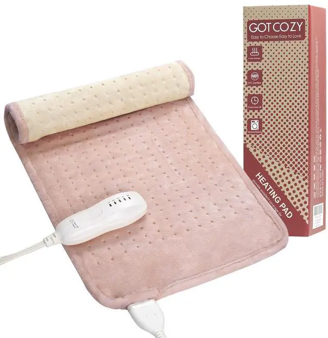 Main image of Heating Pad for Back Pain Relief & Cramps,Electric Heating Pads for Neck and Shoulders with 2H-Auto Shut Off and 5 Heat Settings,Gifts for Mom Men 12''X24''(Rose)