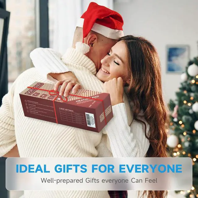 Alt view image 7 of 7 - Heating Pad for Back Pain Relief & Cramps,Electric Heating Pads for Neck and Shoulders with 2H-Auto Shut Off and 5 Heat Settings,Gifts for Mom Men 12''X24''(Rose)