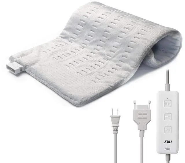 Main image of Heating Pad for Back Pain and Cramps Relief, 12 x 24 Ultra Soft Hot Heated Pad with3 Heat Setting, Moist Heat and Auto Shut-Off for Neck, Shoulder, Leg, Machine Washable