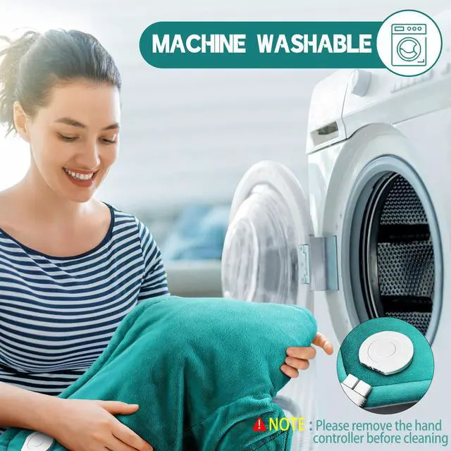 Alt view image 6 of 7 - Neck Shoulder Heating Pad Gift for Back Pain Relief, Electric Weighted Heat Pads for Cramps, Leg and Foot, Gifts for Christmas, Mothers Day, Fathers Day, Birthday, Women, Men, Mom, Dad