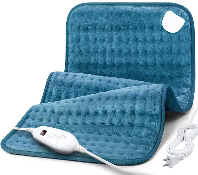 Main image of Heating Pad for Back Pain Relief, 12" x 24" Electric Heating Pads for Cramps, Back, Shoulder and Neck with 6 Heat Settings, Fast-Heating Technology, Auto Shut Off, UL Certification, Blue