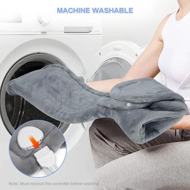 Alt view image 7 of 7 - Heating Pad for Back Pain Relief, 24"x33" Weighted Heating Pad for Neck and Shoulders and Back, Gifts for Women Men, Neck Heating Pad Fast-Heating with 6 Settings, Auto Shut-Off