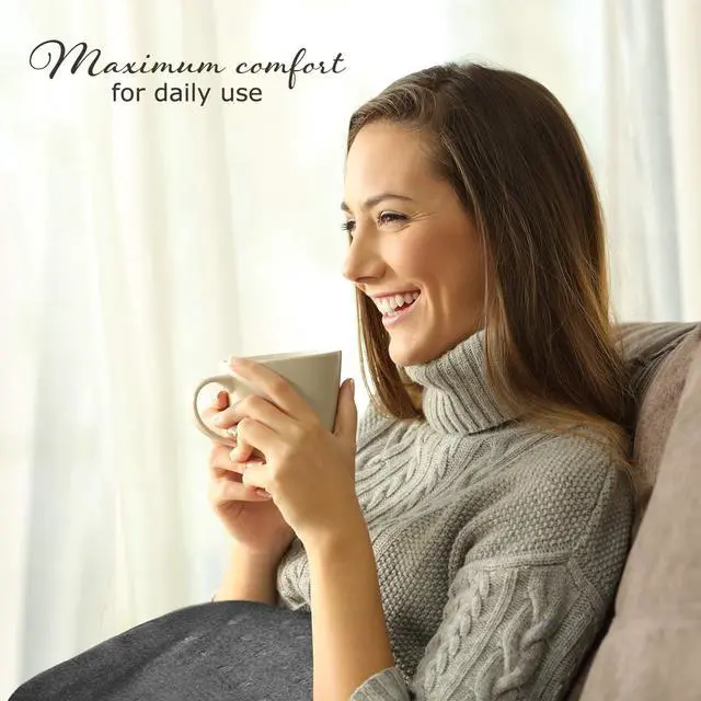 Alt view image 5 of 6 - Electric Heating Pad for Full Back Fast Heating Wrap with Auto Shut Off for Back, Neck and Shoulder, Abdomen, Waist Pain Relief, Dry/Moist Option (12" x 24" (Gray))