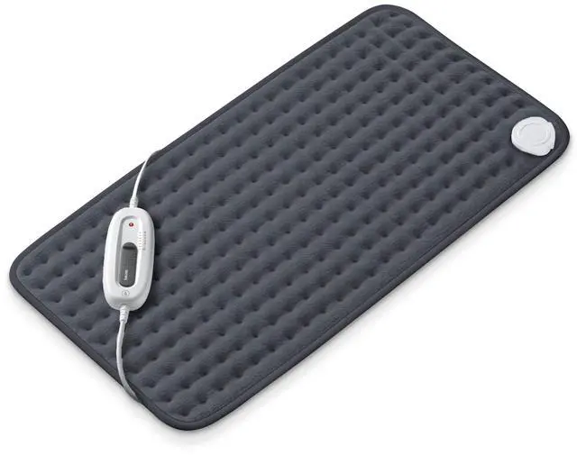 Main image of UHP26DRKGRY Heating Pad for Back/Shoulder/Neck/Knee/Leg, Soft Fabric, Fast Heating, XL Size 12 x 24, 6 Temperature Settings, 2-Hour Auto-Off, Machine Washable