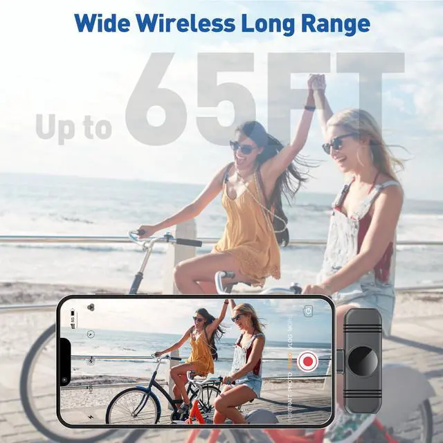 Alt view image 6 of 6 - VEZQUA Lapel Microphone for iPhone 14/13/12,Clip on Microphone with Noise Reduction for Recording,Interviews,Live Streaming,Podcast,Content Creator,Vlog,TikTok,YouTube 2 Pack (Lightning)