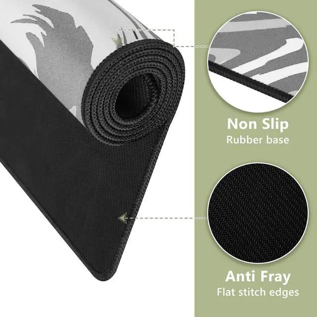 Alt view image 3 of 7 - Large Mouse Pad for Desk - Gaming Mouse Pad with Stitched Edges, Anti-Slip Base, Desk Mat Desk Pad for Keyboard and Mouse