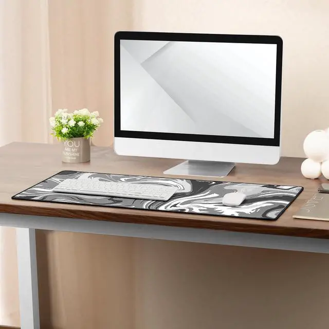 Alt view image 7 of 7 - Large Mouse Pad for Desk - Gaming Mouse Pad with Stitched Edges, Anti-Slip Base, Desk Mat Desk Pad for Keyboard and Mouse