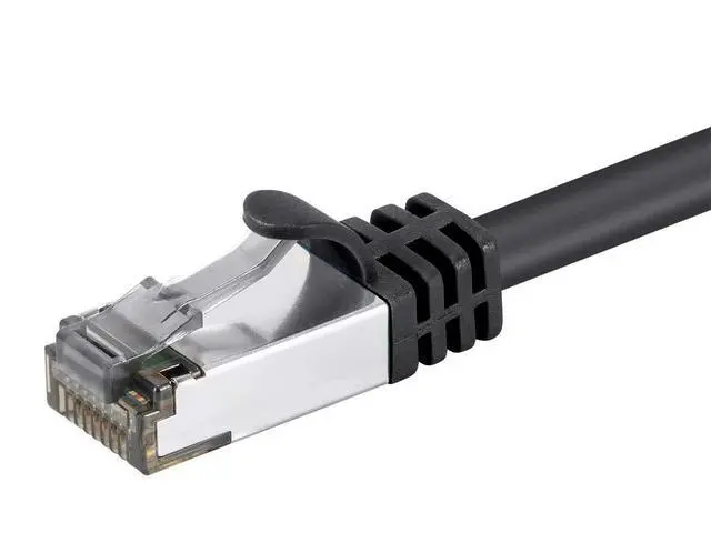 Alt view image 4 of 4 - Cat8 50ft Black Patch Cable Double Shielded (S/FTP) 26AWG 2GHz 40G Pure Bare Copper Snagless RJ45 Entegrade Series Ethernet Cable
