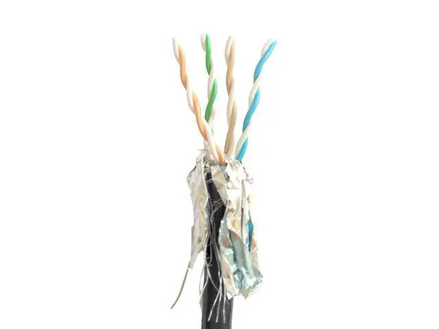 Alt view image 3 of 6 - Cat8 Network Cable - 250 Feet Bulk - Black | 2GHz, S/FTP Shielded, Solid, 22AWG, 40G, Bare Copper, for Ethernet Switch, Modem, Router - Entegrade Series