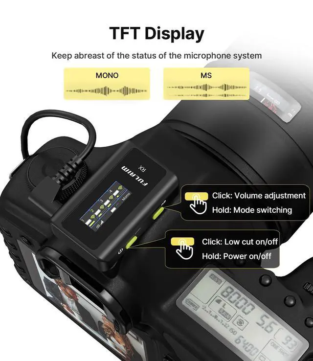Alt view image 2 of 7 - X6 Pro Wireless Lavalier Microphones with 4 Transmitter with Charging Case for iPhone, iPad, Android, Camera, Lapel Mic with 48KHz 24Bit, Noise Cancellation for Video Recording, Vlog