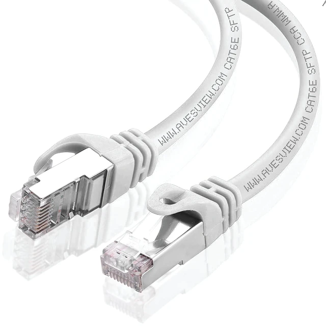 Alt view image 3 of 5 - CAT 6 Shielded 100 FT Ethernet Cable, Indoor High-Speed (SFTP) 10Gbps Shielded 100 Foot Ethernet Cable for Internet, Router, Computer, PlayStation, Xbox (White, 100FT)