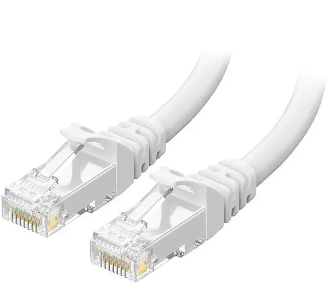 Main image of 10Gbps Snagless Cat 6 Ethernet Cable - 50ft, Cat 6 Cable, Cat6 Cord, Ethernet Cord, White