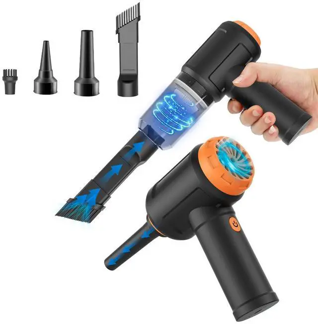 Main image of Air Duster - Computer Vacuum Cleaner - for Keyboard Cleaning- Cordless Canned Air- Powerful - Energy-Efficient(Air-01)