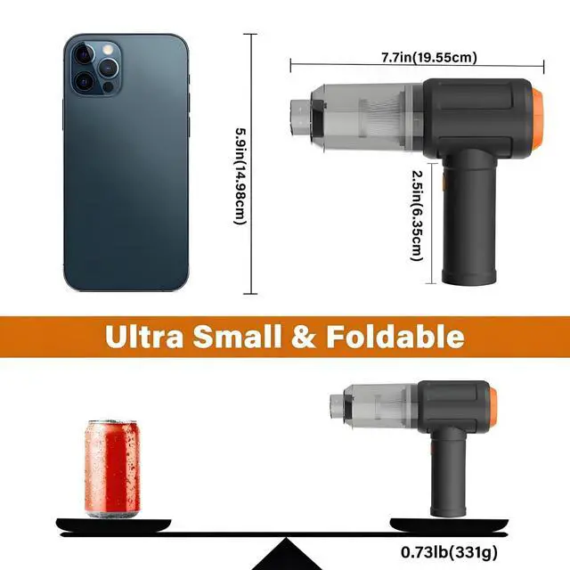 Alt view image 7 of 7 - Air Duster - Computer Vacuum Cleaner - for Keyboard Cleaning- Cordless Canned Air- Powerful - Energy-Efficient(Air-01)