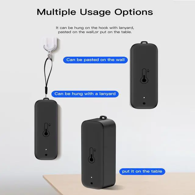 Alt view image 7 of 7 - WiFi Thermometer Hygrometer: Smart Temperature Humidity Sensor with App Notification Alert, Data Storage Export, Calibrated Indoor Temperature Monitor, for Room Greenhouse Wine Cellar (1-Pack Black)