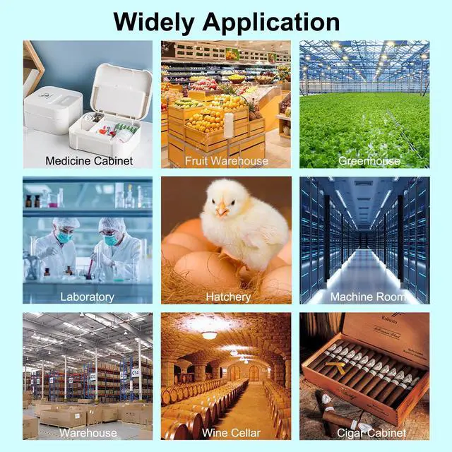 Alt view image 7 of 7 - Smart Digital Thermometer Hygrometer, WiFi Indoor Temperature Humidity Sensor with App Alerts, Mini Room Temperature Meter with Data Storage and Export, Compatible with Alexa. 4PCS