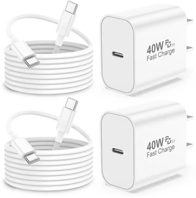 Main image of iPhone 17 Pro Max Charger Fast Charging, 40W USB C Super Fast Charger Block with 6ft Type C Charging Cable Cord for iPhone 17 Pro Max/17 Pro/Air/17/16/16 Pro/16 Pro Max/Plus/15/15 Pro/15 ProMax/S25