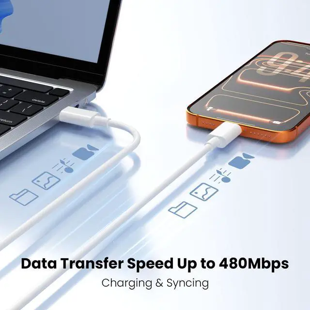 Alt view image 5 of 7 - iPhone 17 Pro Max Charger Fast Charging, 40W USB C Super Fast Charger Block with 6ft Type C Charging Cable Cord for iPhone 17 Pro Max/17 Pro/Air/17/16/16 Pro/16 Pro Max/Plus/15/15 Pro/15 ProMax/S25