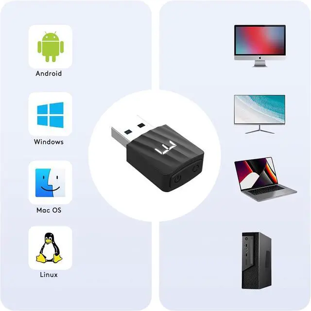 Alt view image 6 of 6 - Mouse Jiggler with Switch Button, Jiggler Mouse Mover, Undetectable Mouse Jiggler for Laptop, Automatic Mouse Movement Device for Office and Home Use, Plug and Play