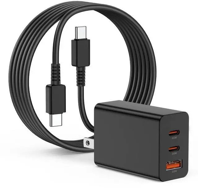 Main image of for iPhone 17 16 Fast Charger, 100W USB C Charger 3 Port Wall Charger Plug Block with 6ft USBC Cable for Phone 16/15 and MacBook Pro/AiriPad ProGalaxy S23, and More