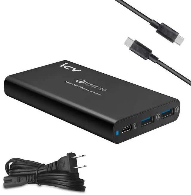 Main image of 40W 3-Port USB Type C Charger for Multiple Devices, USB A Charger Station with Type C Cable,20W USB Charging Dock US Plug Wall Charger for iPhone,iPad,iPod,Android Cellphone,Tablet,Kindle and More.