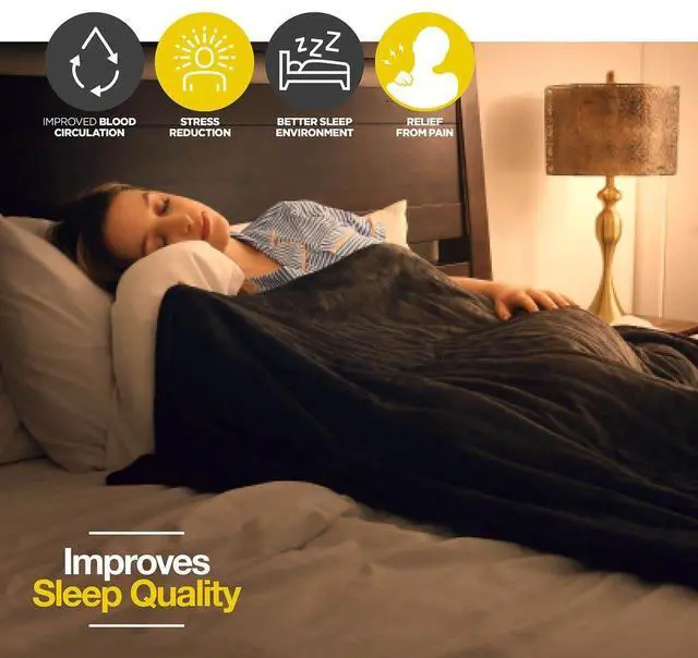 Alt view image 7 of 7 - Heated Blanket, Machine Washable Extremely Soft & Comfortable Electric Blanket Throw Fast Heating with Hand Controller 10 Heating Settings & auto Shut-Off (Gray, 50 x 60)