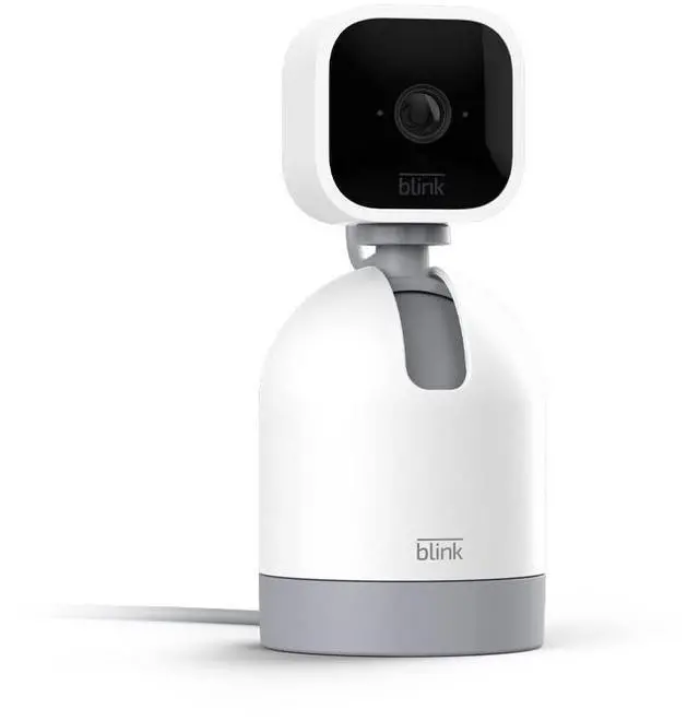 Main image of Mini Pan-Tilt Camera (newest model), Rotating indoor plug-in smart security camera, two-way audio, HD video, motion detection, Works with Alexa (White)