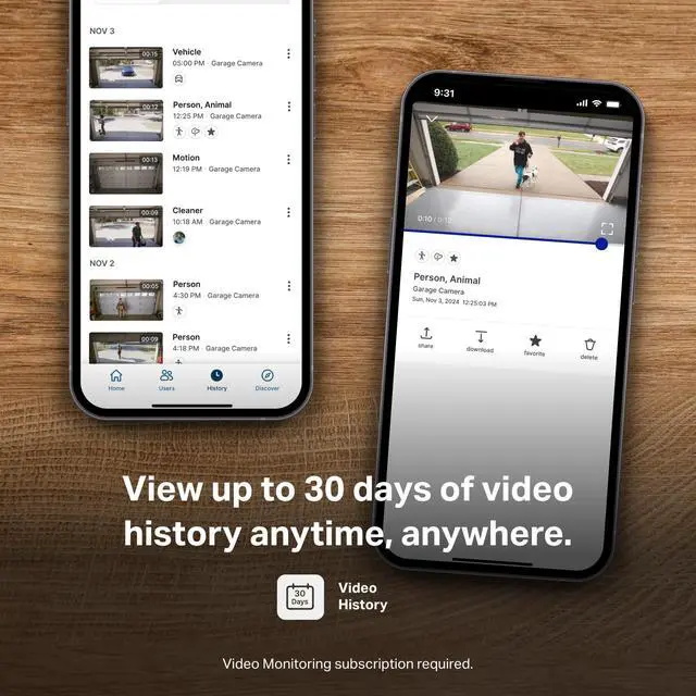 Alt view image 6 of 7 - myQ Smart Garage Security Camera 1080p HD Video, Night Vision, Motion Detection, Magnetic, Wi-Fi, Two-Way Audio, Smartphone Control