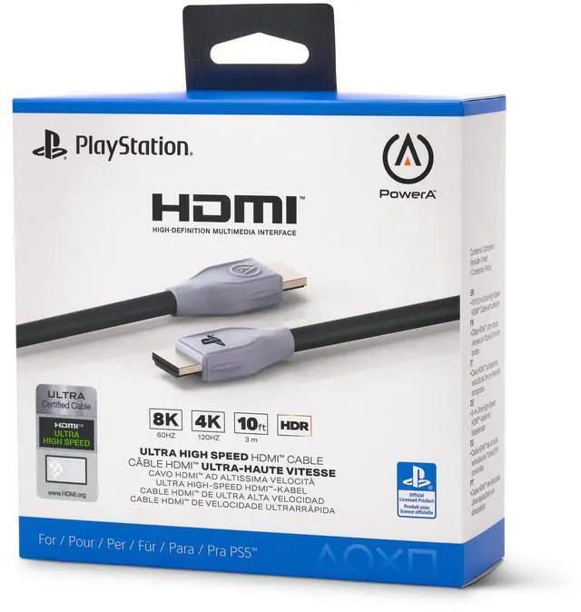 Alt view image 6 of 6 - Ultra High Speed HDMI Cable for PlayStation 5, Cable, HDMI 2.1, PS5, Officially Licensed