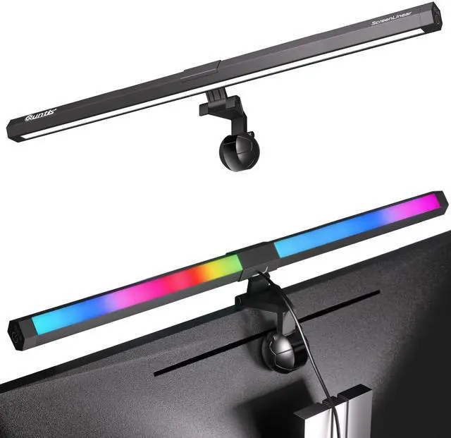 Main image of Monitor Light RGB PRO Backlight, Eye-Care Dual Light Computer Light Bar Gaming Office Desk Lamp, 15 Modes Dimmable Backlight, 3 Color Temperature Adjustable Brightness, Ra95 Screen Light Bar