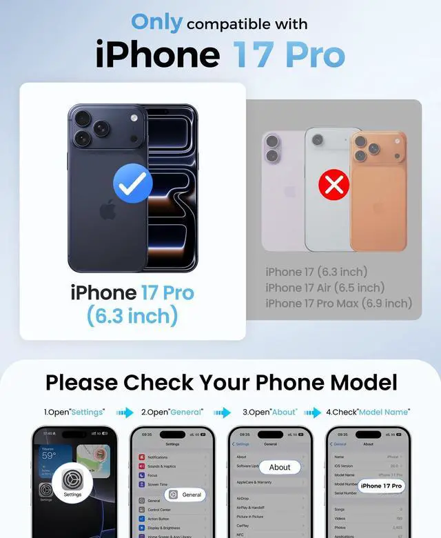 Alt view image 2 of 7 - for iPhone 17 Pro Case Magnetic, Built-in Stand, Compatible with MagSafe, Military Grade Drop Protection, Camera Control Button, Rugged Women Men Hard Case for iPhone 17 Pro 6.3" 5G, Orange