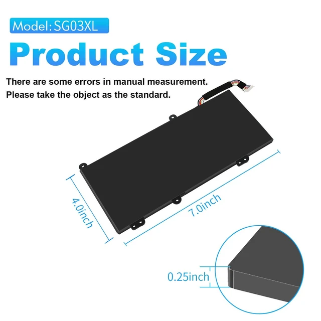 Alt view image 3 of 6 - 849048-421 Battery for HP Envy M7 M7-U009DX M7-U109DX 17T-U000 CTO | 17-U273CL 17-U275CL 17-U163CL 17-U177CL HSTNN-LB7E HSTNN-LB7F W2K88UA W2K91UA W2K93UA 849315-856 849314-850 849315-850 41.5Wh