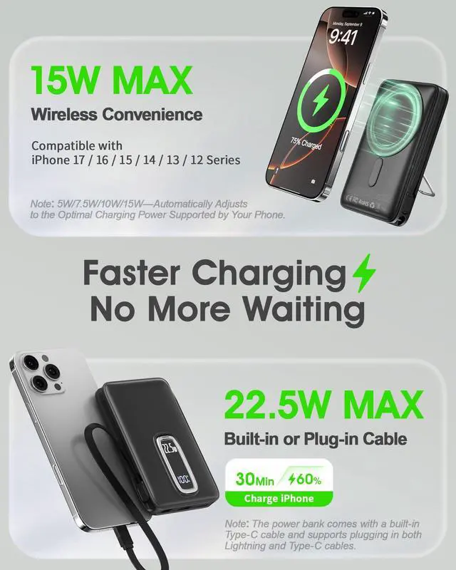 Alt view image 5 of 7 - For Magsafe Power Bank