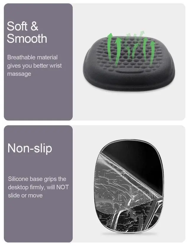 Alt view image 4 of 7 - 2Pcs Cloud Elbow Pads, Desk Arm Rest Support, Soft Memory Foam Wrist Rest, Ergonomic Cushion Carpal Tunnel Pain Relief Gel Mouse Pillow for Computer Laptop Office Gaming Car Chair Accessory