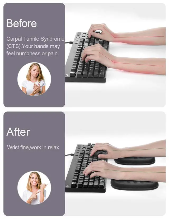 Alt view image 5 of 7 - 2Pcs Cloud Elbow Pads, Desk Arm Rest Support, Soft Memory Foam Wrist Rest, Ergonomic Cushion Carpal Tunnel Pain Relief Gel Mouse Pillow for Computer Laptop Office Gaming Car Chair Accessory