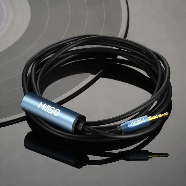 Alt view image 3 of 7 - 1/4 to 3.5mm Headphone Adapter, 6.6 Feet TRS 6.35mm Female to 3.5mm Male 1/8 to 1/4 Stereo Audio Adapter for Guitar Amplifiers, Piano, Home Theater Devices, Phone, Laptop, Headphones - 6.6 Ft