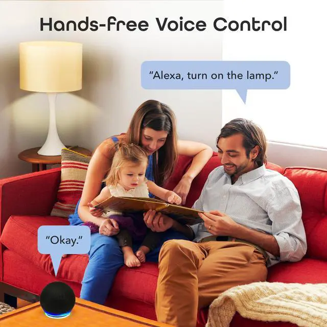 Alt view image 5 of 7 - Multi Outlet Plug in, Smart 4 Outlet Wall Plug Plus 2 USB Ports, Surge Protector with 6 Ft Cord, WiFi Control, Alexa & Google Home Compatible, White