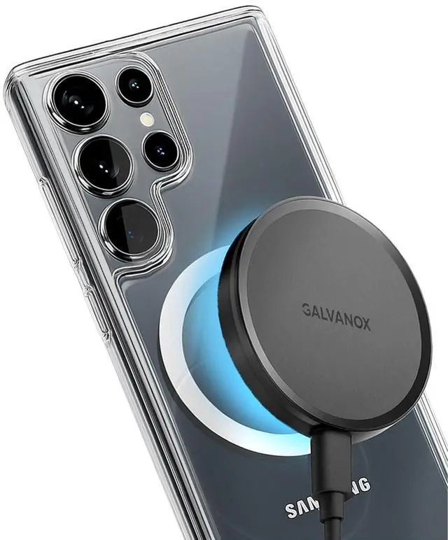 Alt view image 4 of 7 - Z40i Aluminum Magnetic Charger for Samsung, 15W Wireless Fast Charging for Android, Galaxy S25 Ultra S24 Plus, Google Pixel 10 Pro XL Phones (6Ft)