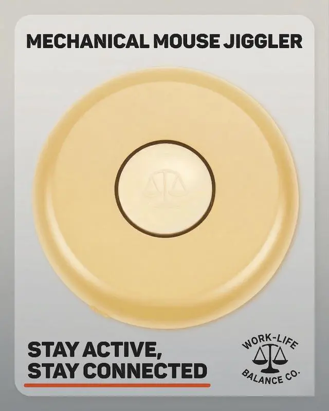 Alt view image 4 of 7 - Randomized Mechanical Mouse Jiggler - Undetectable Shaker Device to Keep Screen Active, Wireless Movers for Laptop, PC, Trackpad, Wireless Movers for Remote Work Essentials - Honey