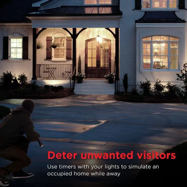 Alt view image 6 of 7 - Outdoor 6 Outlet Yard Stake Timer, Plug-in, Dusk to Dawn Photocell, Weather Resistant, Heavy-Duty Grounded Outlets, Idea for String Lights, Landscape, Seasonal, 53772 , Green