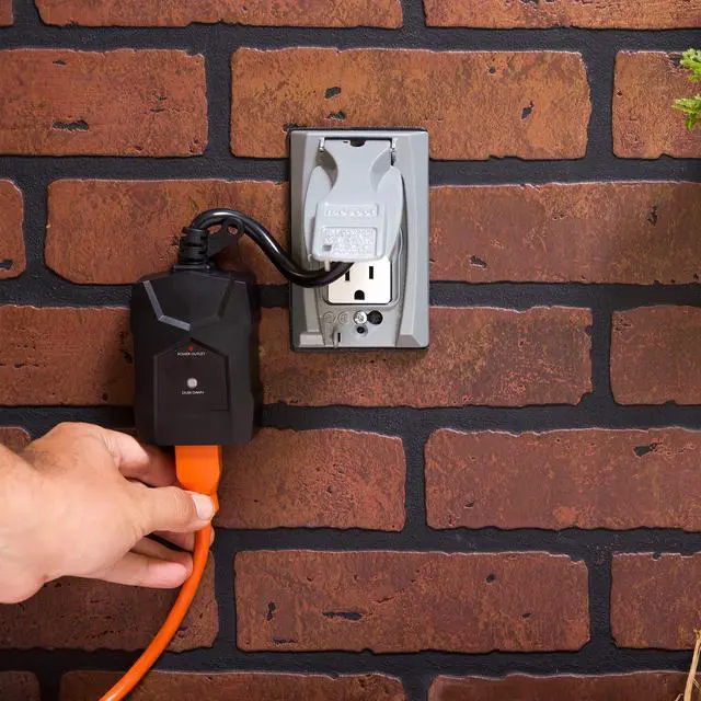 Alt view image 7 of 7 - Outdoor Outlet Timer, Dusk-to-Dawn Sensor, Single Outlet, Simple Automation, Weather-Resistant, Light Sensing, Seasonal Lights Outdoor Timer, Landscape, 2 Pack, Black, 71069