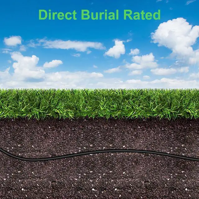 Alt view image 6 of 6 - 30FT Cat6 Outdoor Ethernet Cable, In-Ground, Heavy Duty Direct Burial, 24AWG CCA Patch Cord for Laptops, PCs, Routers, Printers, Surveillance Camera, PoE, UTP Cat 6 Internet Cable with 25 Cable Ties