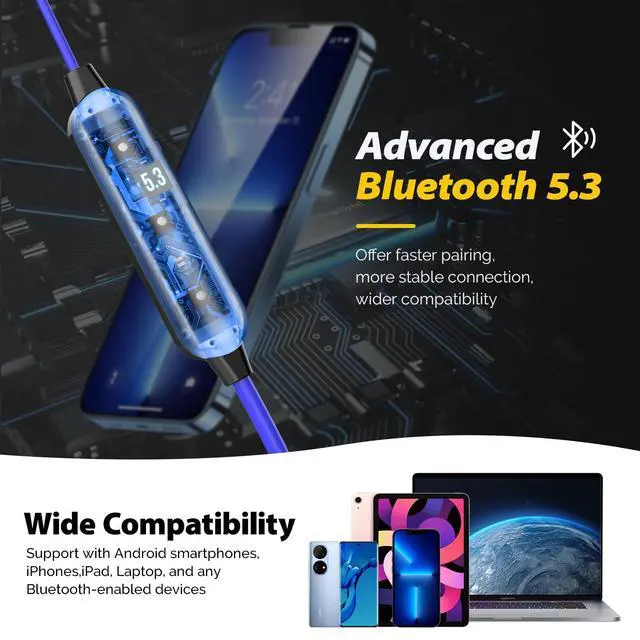 Alt view image 6 of 7 - Bluetooth Work Earplugs Headphone,Wireless in-Ear Noise Isolating Earbuds,29dB Noise Reduction Headphone with Control,19+ Hours Battery for Lawn Mowing Safety Industrial Construction(Black)