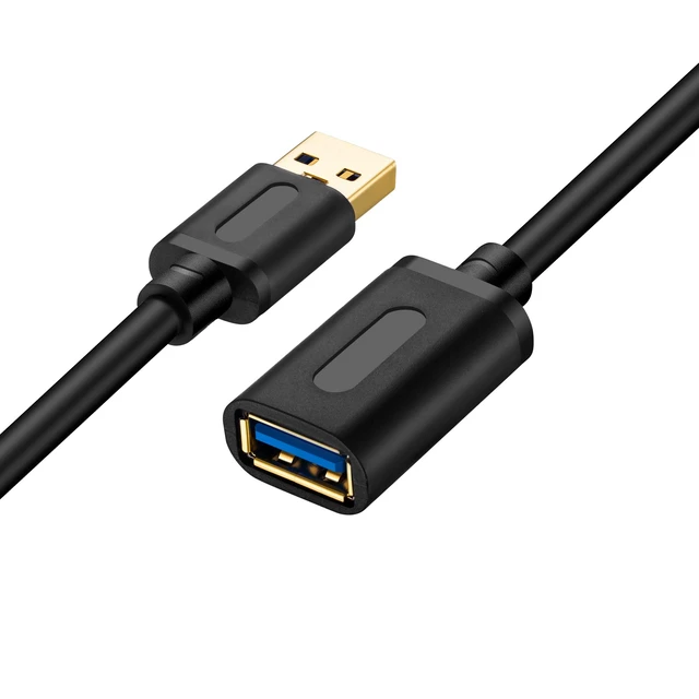 Alt view image 2 of 6 - USB 3.0 Extension Cable 5Ft, High-Speed Male to Female Cord | USB 3.0 high-speed extender cord with gold-plated connector for stable signal, compatible with most USB-A devices.