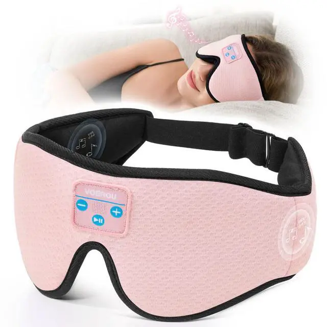 Main image of Sleep Headphones, 3D Wireless Bluetooth Eye Mask, Sleeping Headphones Earbuds for Side Sleepers with Ultra-Thin Stereo Speakers, Suitable for Sleep Office Nap Travel Meditation Cool Gadgets