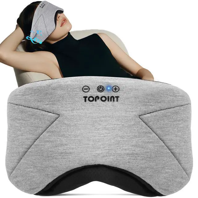 Main image of Sleep Mask with Headphones Bluetooth 5.4, Blackout Eye Mask for Sleeping Headphones Earphones with Soft Bamboo Cotton Cooling Breathable, HD Stereo Speaker for Side Sleepers Women Men Travel