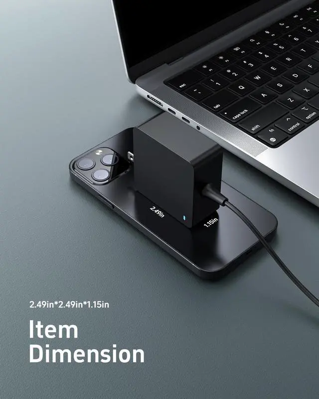 Alt view image 4 of 6 - 65W 45W USB Type C Charger for Asus Zenbook, Chromebook, Expertbook Laptop