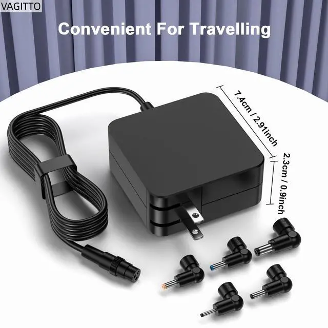 Alt view image 4 of 7 - Laptop Charger Compatible with Asus VivoBook 15 14 17 16, Go 12 14 15, Flip 15 14, S15 S14 S13, Fit for Zenbook/Chromebook, Foldable Plug Power Adapter 65W / 33W / 45W