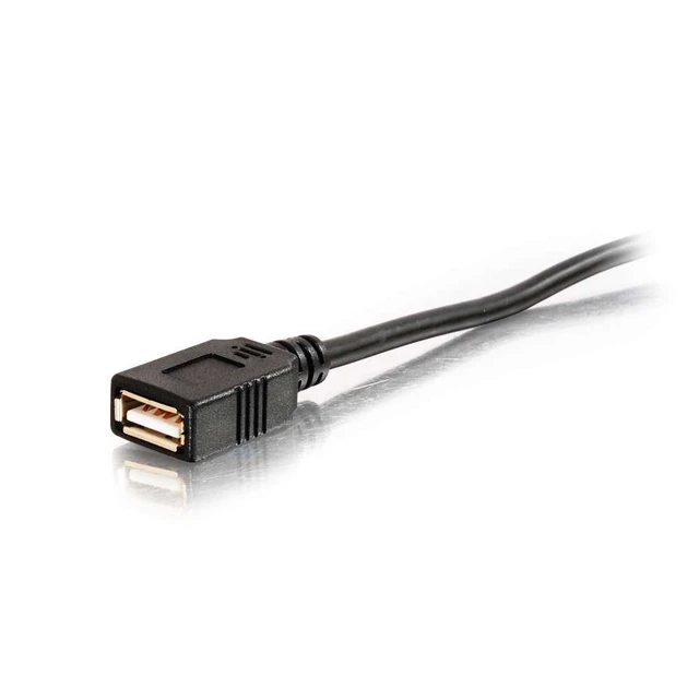 Alt view image 2 of 3 - C2G 38999 USB Active Extension Cable - USB 2.0 A Male to A Female Cable, Center Booster Format, Black (39.4 Feet, 12 Meters)