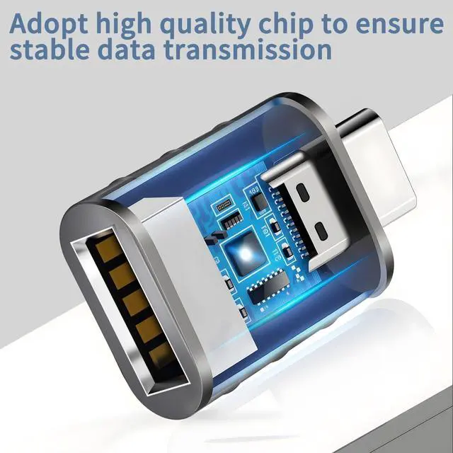 Alt view image 5 of 7 - USB C to USB Adapter - Type C Thunderbolt 4 OTG Converter, USB Female to USB C Male Adapter High-Speed Data Transfer for MacBook Pro, iPad Pro 2020, Chromebook, Samsung Galaxy S20-S23 and More, 2 Pack